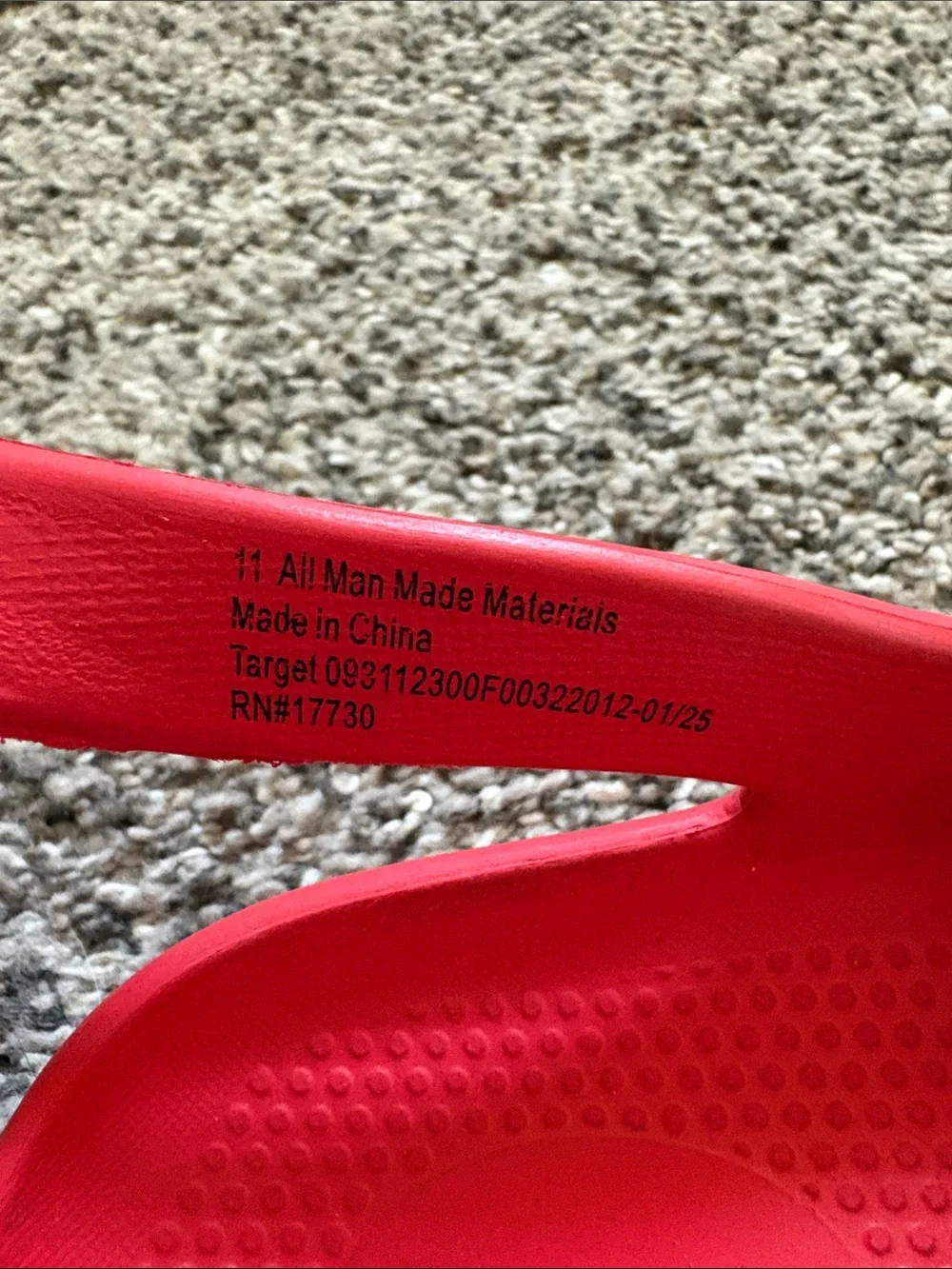 Kids Red Crab Sandals